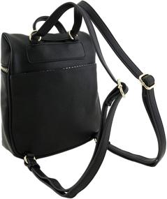 img 1 attached to Small Versatile Crossbody Backpack Black