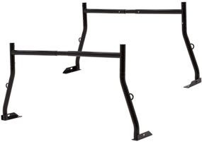 img 4 attached to 🚚 Apex Legends SLR-Rack-DLX-Alum: Durable Aluminum Pickup Truck Bed Utility Rack with 500lb Capacity (Adjustable 52"-68") - Black