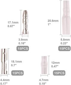 img 3 attached to 🔌 Kinstecks 150PCS Wire Spade Connector and Bullet Connectors Kit - 2.8mm, 4.8mm, 6.3mm Sizes - Male and Female Wire Connectors for DIY Electrical Motorcycle, Vehicle, and Boat Projects