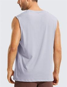 img 3 attached to 👕 CRZ YOGA Men's Lightweight Pima Cotton Tank Tops - Moisture-Wicking, Sleeveless Shirts for Workout, Muscle Tank