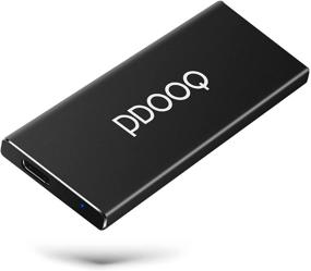 img 4 attached to PDOOQ External SSD - Portable Solid State Drive, Ultra-Slim USB 3.1 Type-C, Read Speed up to 500MB/s, Write Speed up to 450MB/s