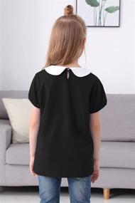 img 3 attached to 👚 GORLYA Sleeve Uniform T Shirt GOR1093: Stylish Girls' Clothing for Tops and Blouses