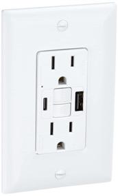 img 4 attached to 💡 Legrand Radiant White USB GFCI Outlet, 15 Amp Tamper-Resistant, Self-Test, Type A/C - Model 1597TRUSBACW