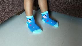 img 2 attached to RATIVE RG-72100: Non-Skid Slipper Socks for Baby Toddler Kids Girls - Enhanced Safety and Grip