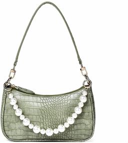 img 4 attached to 👜 DREAMALOE Vintage Chic Clutch Shoulder Tote Handbag with Zip Closure for Women