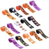 windspeed 30yards halloween grosgrain ribbon: bats, spiders web printed, 1 inch - crafting, gift wrapping, diy bows & wreaths! logo