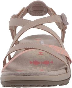 img 3 attached to Skechers Womens Strappy Slingback Sandal Women's Shoes