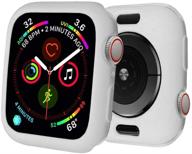 🌟 botomall премиум мягкий бампер из тпу для защиты корпуса apple watch case 38 мм серии 3/2 - тонкий, легкий и античный белый (38 мм серия 3/2) логотип