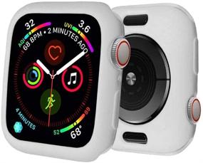 img 4 attached to 🌟 BOTOMALL Премиум мягкий бампер из ТПУ для защиты корпуса Apple Watch Case 38 мм серии 3/2 - тонкий, легкий и античный белый (38 мм серия 3/2)