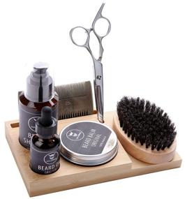 img 2 attached to Organize Your Grooming Routine with the Striking Viking Beard Care Caddy – Store Beard Oil, Balm, Wash, Comb, Brush & Scissors in Style (Bamboo Caddy Only)