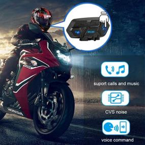 img 2 attached to Motorcycle Bluetooth Communication Interphone Motorbike