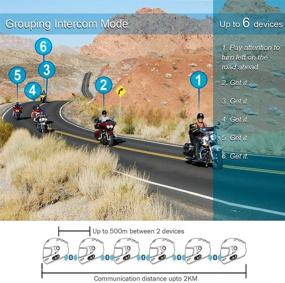 img 1 attached to Motorcycle Bluetooth Communication Interphone Motorbike