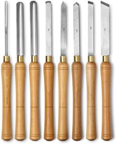 img 4 attached to 🔪 High-Quality 8-Piece HSS Blade Lathe Set from Werks Woodworking Tools for Precision Woodworking