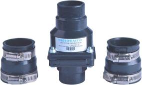 img 3 attached to 🔩 Reliable Hydro Master Plastic Sump Pump Check Valve – 1-1/2 inch or 1-1/4 inch – Stainless Steel Clamps Included!