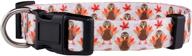 🦃 fall-inspired native pup thanksgiving dog collar, turkey holiday design, adjustable nylon - small, medium, large логотип