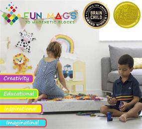 img 1 attached to 🧲 36-Piece Educational Fun Mags Magnetic Set