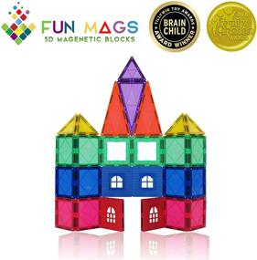 img 4 attached to 🧲 36-Piece Educational Fun Mags Magnetic Set