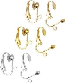 img 3 attached to 📎 Hedume 60 Pack Clip-on Earring Converter: Easy Loop for DIY Earrings & Non-Pierced Ears in Silver, Light Gold & Bright Gold