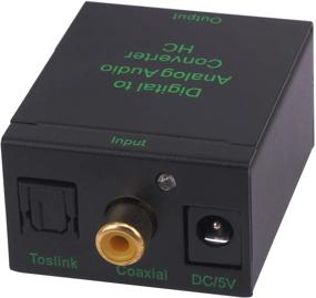 img 4 attached to Преобразователь цифрового аудио в аналоговое Yeebline - конвертер DAC SPDIF Toslink Coaxial в аналоговый стерео аудио L/R с адаптером для PS4 HDTV - в комплекте оптический кабель и USB-кабель питания (конвертер DAC)