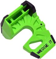 wedge-it wedge-it-1: the ultimate door stop in eye-catching lime green logo