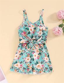 img 3 attached to Toddler Clothes Sleeveless Romper Jumpsuit Girls' Clothing in Jumpsuits & Rompers