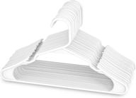 👕 sharpty plastic notched hangers – white (20 pack) – perfect for everyday standard clothing use logo