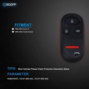 img 3 attached to ECCPP Replacement Keyless Remote KOBUTAH2T