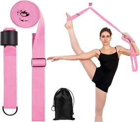 img 4 attached to Flexible Leg Stretcher: SNΛKUGΛ Ballet Stretch Band for Door - Enhance Dance, Gymnastics & Cheer Flexibility with Adjustable Length & Easy Installation