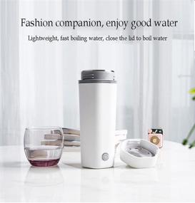 img 3 attached to 🔌 Portable Electric Kettle: Mini Travel Stainless Steel Heating Cup for Fast Boiling - 3-in-1 Efficiency