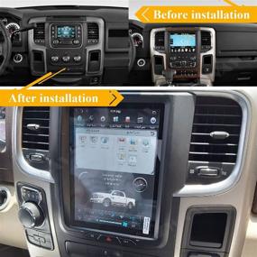 img 3 attached to 🚗 Android Tesla Style Car Stereo Autoradio 2 din GPS Navigation Multimedia Player for Dodge Ram 1500 2013-2018, DSP, Wireless Carplay Head Unit (2013-2018, 4GB+64GB)