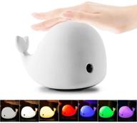 🐬 4-mode children night light, usb rechargeable dolphin night light with warm white, strong white, 5 single colors and 5-color breathing modes, sensitive tap control for baby adults bedroom - unlock the mystery! logo