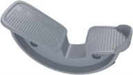 foot rocker - calf, ankle & foot stretcher for pain relief & flexibility: plantar fasciitis, achilles tendonitis, tight calves (gray) логотип