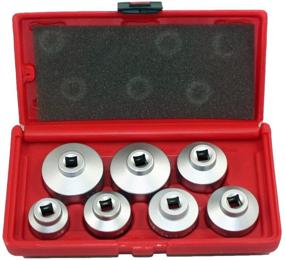 img 4 attached to 🔧 ABN Oil Filter Cap Wrench Set 7-Piece Metric Socket Kit for BMW, Mercedes, VW Cartridge Housing: 24mm to 38mm Tool