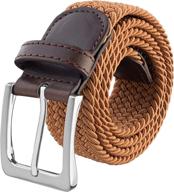 versatile silky toes canvas elastic fabric multicolored braided belts: ideal for men and women logo