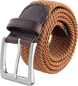 img 4 attached to Versatile Silky Toes Canvas Elastic Fabric Multicolored Braided Belts: Ideal for Men and Women