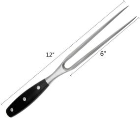 img 3 attached to 🍴 Kakamono Chef Pro 12 Inch Stainless Steel Carving Fork - Barbecue Fork for BBQ Tools and Meat Forks