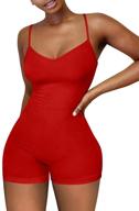 👗 xxtaxn sleeveless spaghetti rompers jumpsuit: trendy women's clothing for jumpsuits, rompers & overalls logo