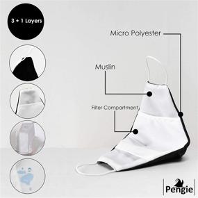 img 2 attached to Durable and Versatile: 12 Pcs Reusable Dust Masks with Filter Insert Pocket for Men and Women – Ideal for Motorcycles, Biking, and Outdoors