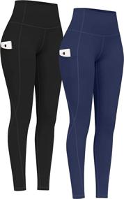 img 4 attached to PHISOCKAT Pockets Control Workout Leggings Sports & Fitness in Team Sports