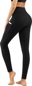 img 3 attached to PHISOCKAT Pockets Control Workout Leggings Sports & Fitness in Team Sports