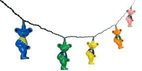 img 2 attached to 🌈 Groovy Grateful Dead Kurt Adler UL 10-Light Bears Light Set (GD9141): Brighten Up Your Space with Rockin' Retro Charm!