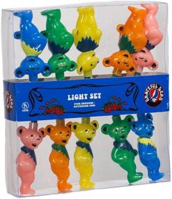 img 4 attached to 🌈 Groovy Grateful Dead Kurt Adler UL 10-Light Bears Light Set (GD9141): Brighten Up Your Space with Rockin' Retro Charm!