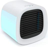 evapolar evachill portable personal air cooler and humidifier fan - mini ac, medium size, opaque white logo