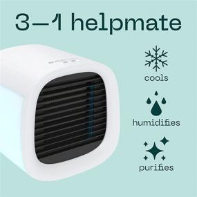 img 2 attached to Evapolar evaCHILL Portable Personal Air Cooler and Humidifier Fan - Mini AC, Medium Size, Opaque White