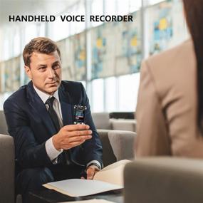 img 3 attached to 🎙️ 16GB BESUE Digital Voice Recorder - Voice Activated, Playback, Rechargeable Audio Recorder for Meetings & Lectures, Handheld Dictaphone with Double Microphone, Noise Cancelling