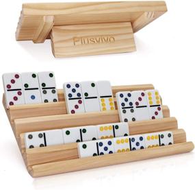img 4 attached to 🔀 Efficiently Organize Your Mexican Dominoes with Plusvivo Holders Organizer