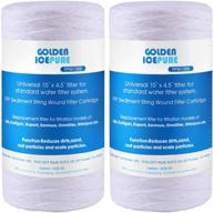 🌊 golden icepure 5 micron 10”4.5'' whole house sediment string wound water filter replacement - 84637, wpx5bb97p, pc10, 355214-45, 355215-45, wp10bb97p, wp5bb97p - 2pack logo