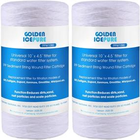 img 4 attached to 🌊 GOLDEN ICEPURE 5 Micron 10”4.5'' Whole House Sediment String Wound Water Filter Replacement - 84637, WPX5BB97P, PC10, 355214-45, 355215-45, WP10BB97P, WP5BB97P - 2PACK