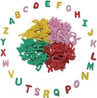 🌟 dazzle and decorate with a-z self adhesive glitter letters! alphabet stickers (1.5 in, 208 pieces) logo