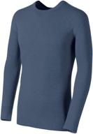 👕 duofold men's midweight crew neck thermal pajamas logo